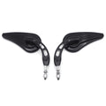 Black Side Mirrors for Harley Softail Slim Fat Boy Heritage (2014–2023)