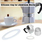 Replacement Gasket Seal for Coffee Espresso Moka Stove Pot (Silicone Rubber)
