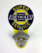 Vintage Style Chevrolet Wall Mount Bottle Opener Metal Sign (1955–1957)
