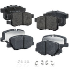 Set of 4 Brake Pads for Honda Accord (2016–2017)
