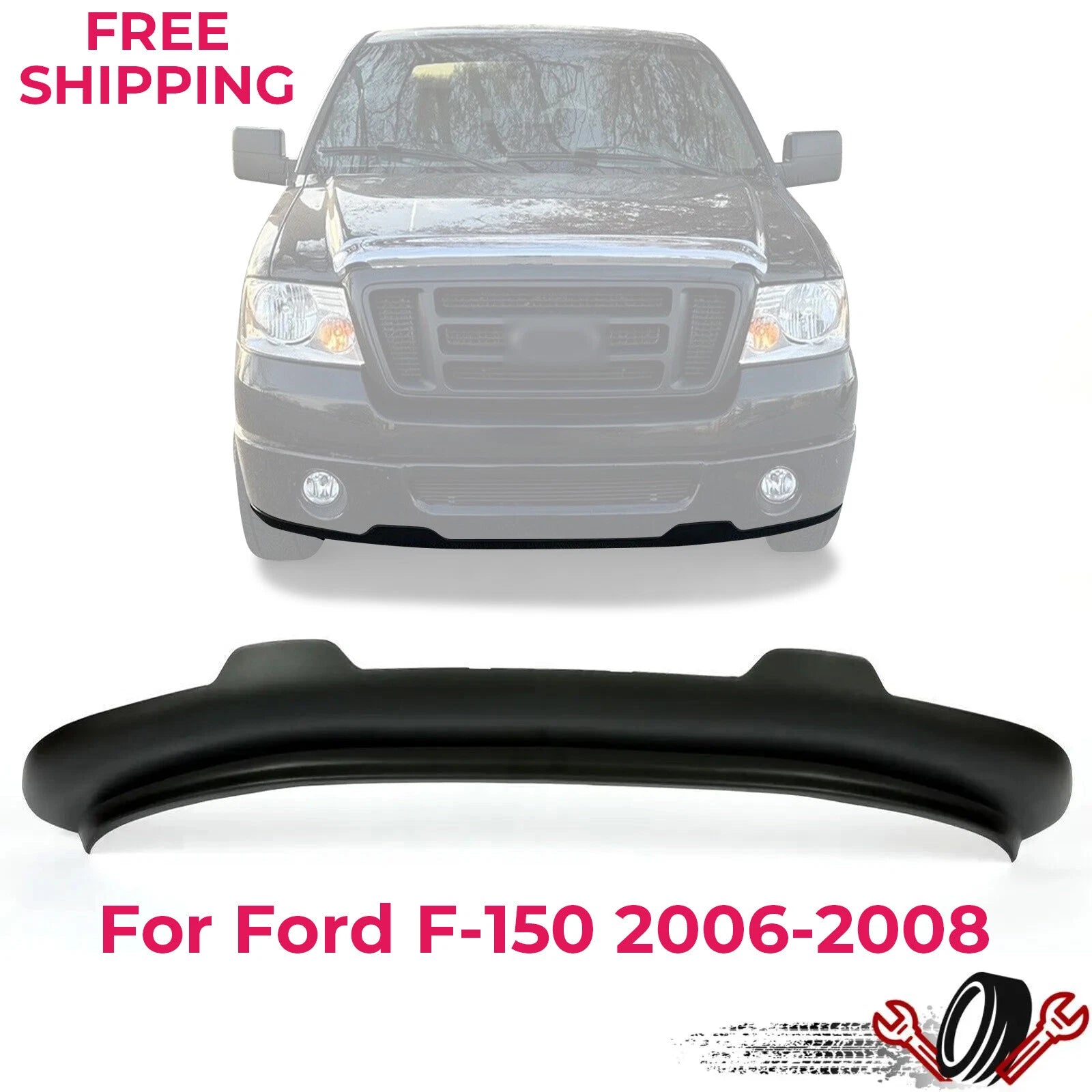 Front Bumper Lower Valance for Ford F-150 (2006–2008) RWD 2WD