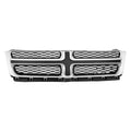 Replacement Gray Chrome/Matte Plastic Front Grille