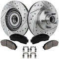 Brake Disc & Pad Kit for Ford Ranger, Mazda B3000 (03–11) Front Drilled