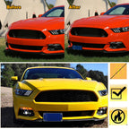 No Drill Front Bumper License Plate Bracket for Ford Mustang (2015–2017)