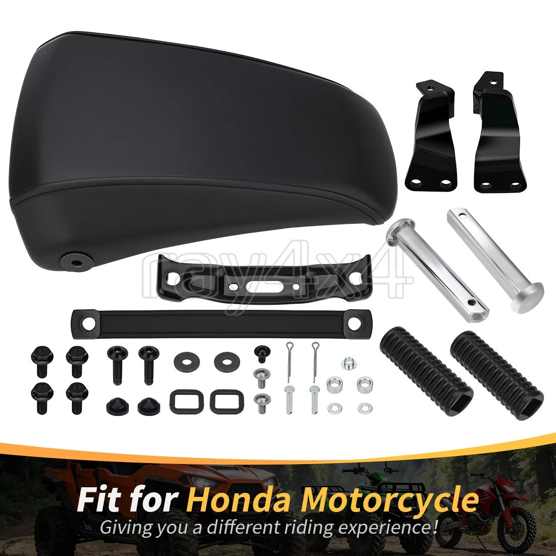 Rear Passenger Seat Footpeg Kit for Honda Fury 1300 (2010–2024) VT1300CX VT1300CXA