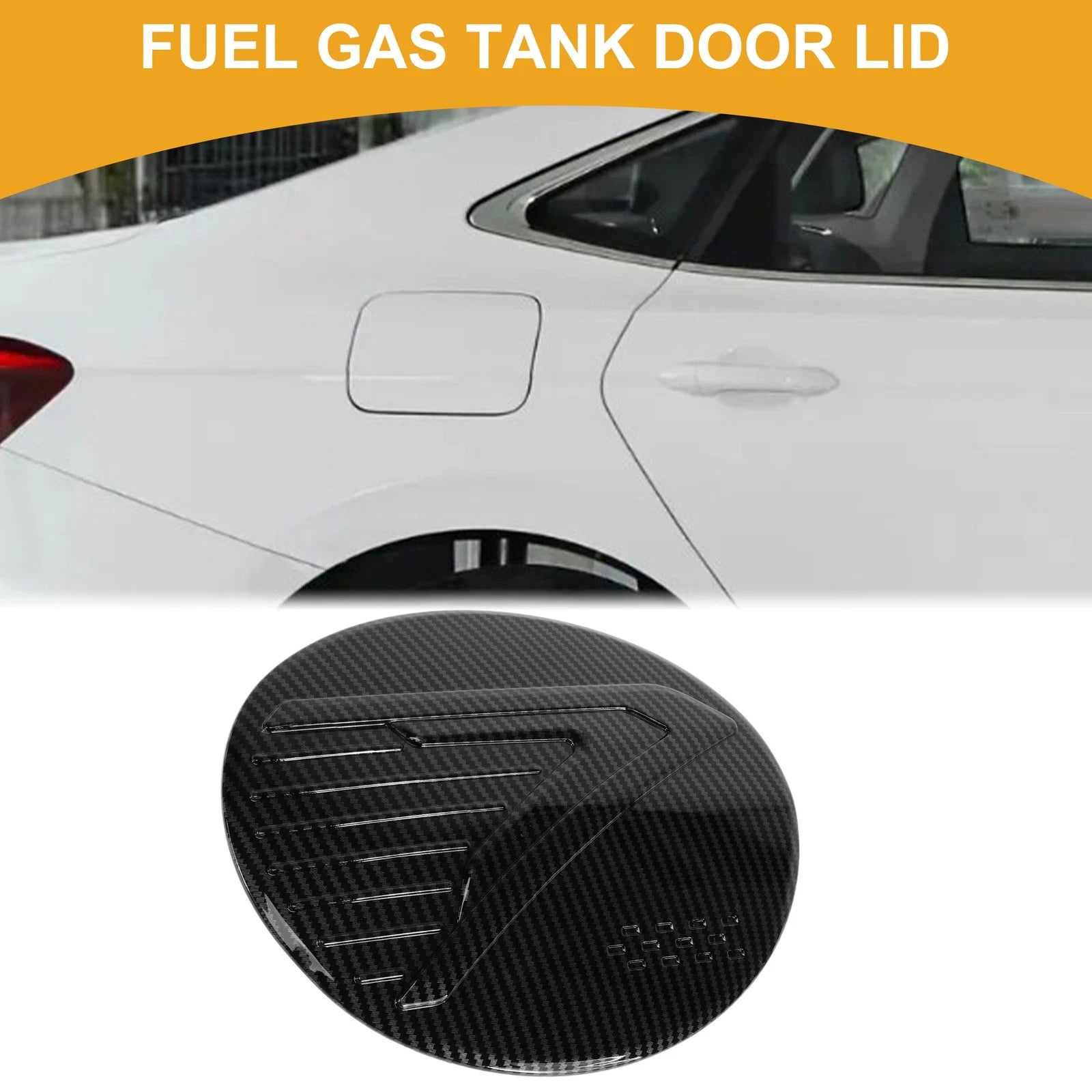 Fuel Tank Door Cap for Subaru Crosstrek (2024–2025) Carbon Fiber Black