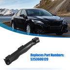 1Pcs Front Left Bumper Bracket for Toyota Camry (2018–2023) 5253606120 Plastic Black