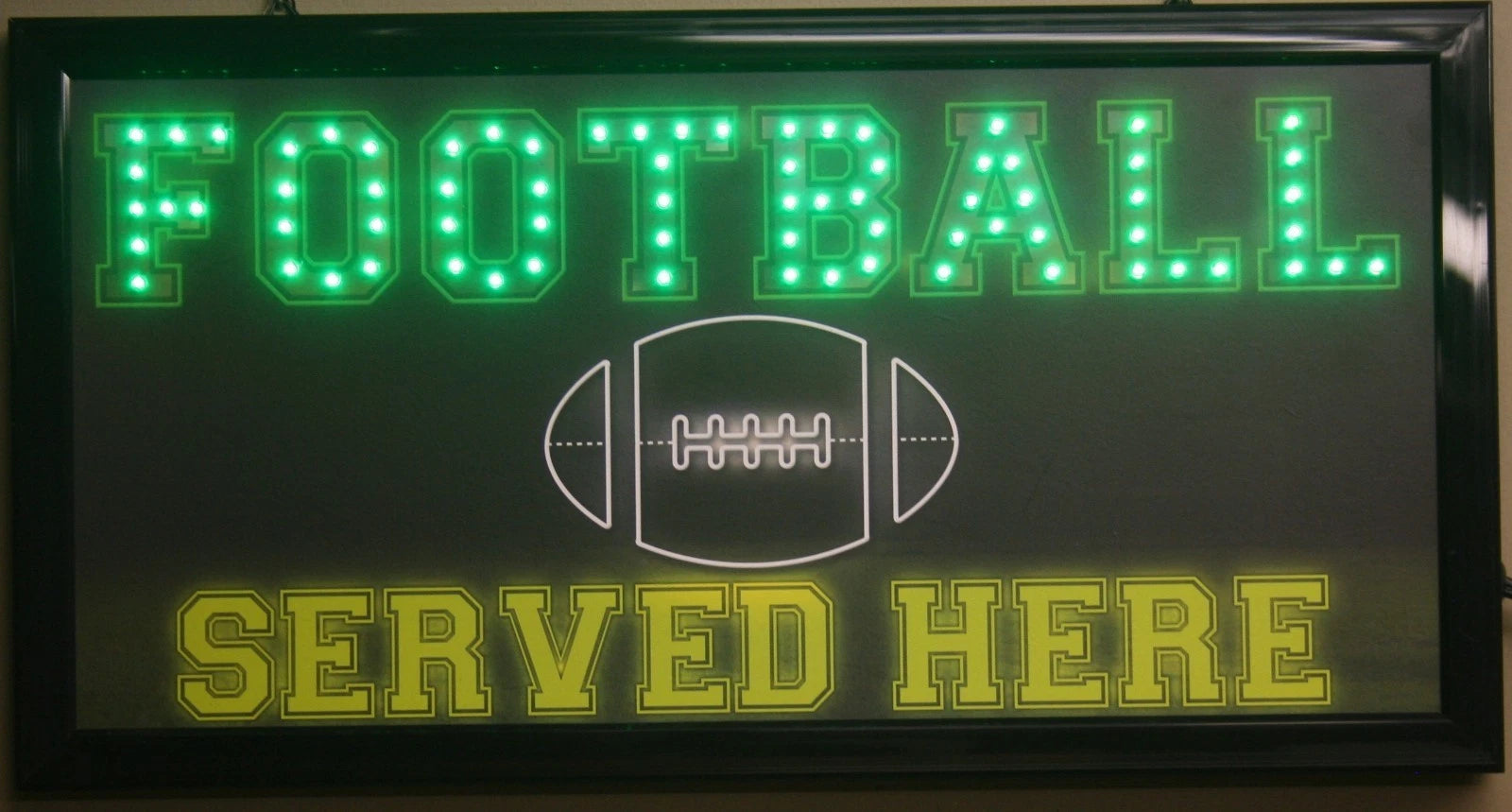 LED Football Sign for Home Decor - Neon Message Display