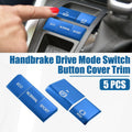 5PCS Handbrake Drive Mode Button Metal Cover Trim for Toyota RAV4 (2019–2022)