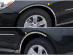 LuxuryFX Chrome 1' Fender Trim w/Gasket Cut To Rocker for 2013-2015 Chevy Malibu