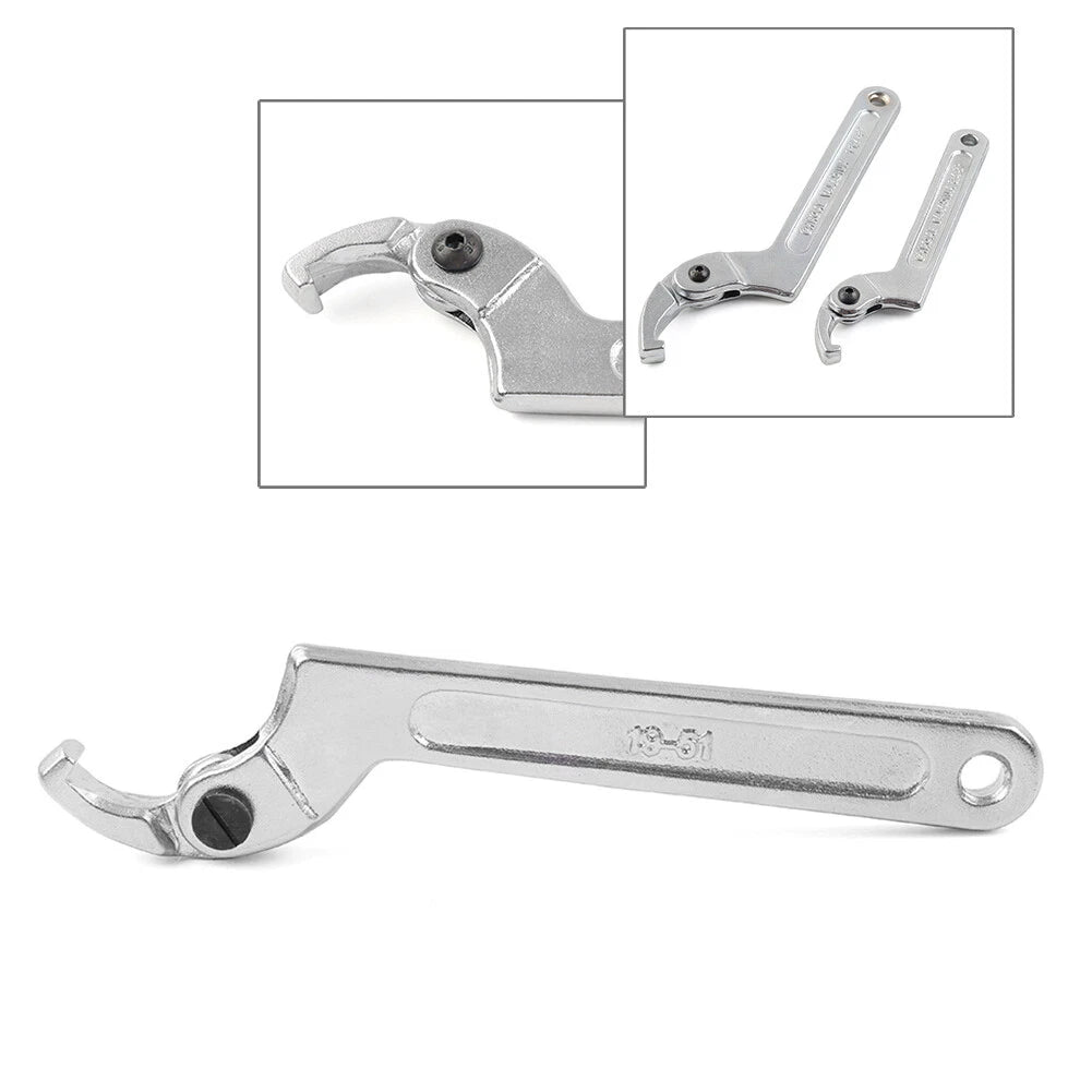 Adjustable Shock Absorber C Clamp Spanner Hook Wrench for Motorcycle ATV