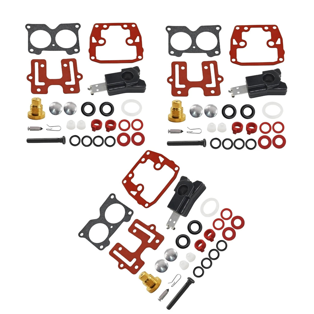 3 Carburetor Rebuild Kit for Johnson Evinrude V4 85 HP (1969–1979, 1991–1993)