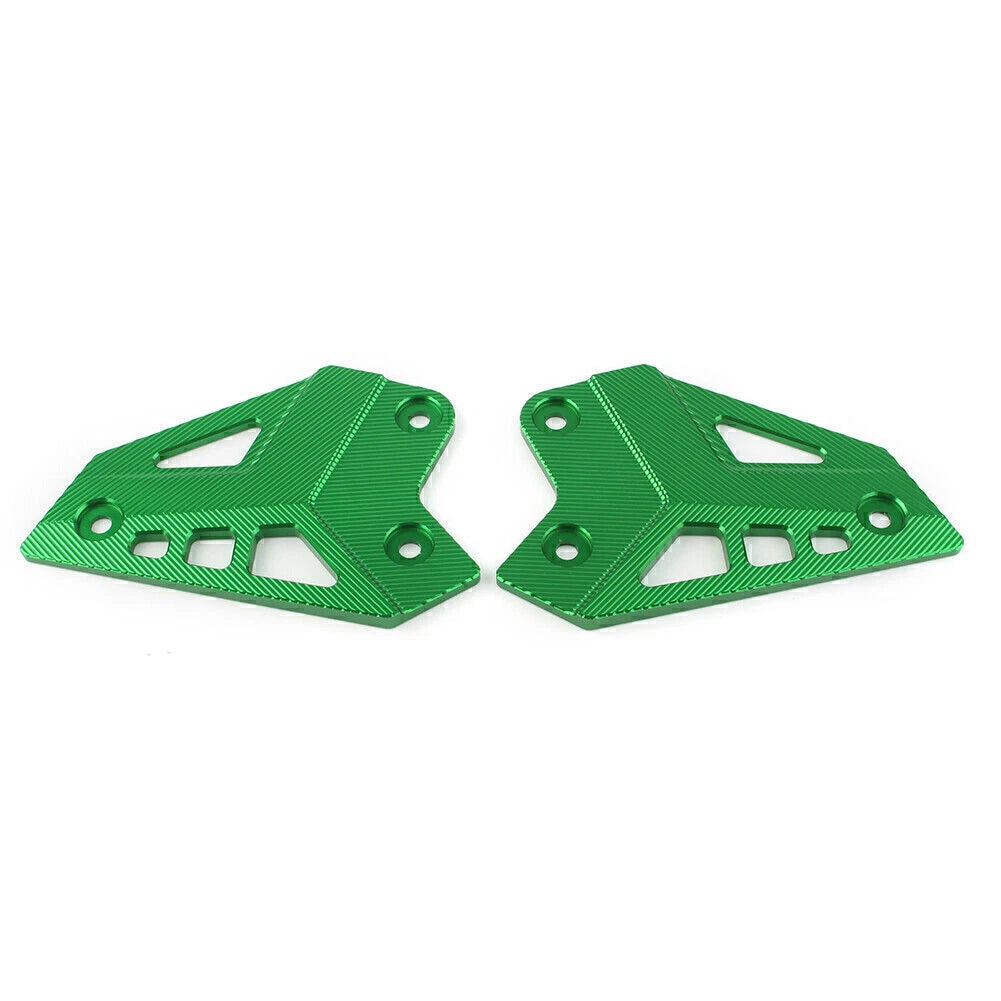 2X CNC Green Rear Foot Peg Heel Guard Cover for Kawasaki Z900 (2017–2019)