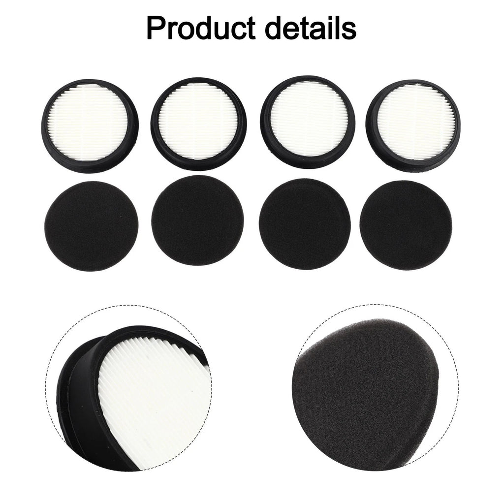 Set of 4 HEPA Filters for Laresar Elite 3 & WLUPEL KBHO15 Vacuum