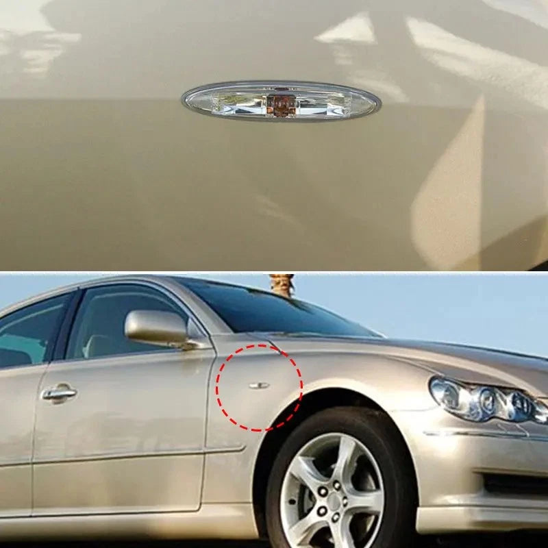 1Pcs Clear Front Side Marker Indicator Light for Lexus IS (2005–2013) 8173030131