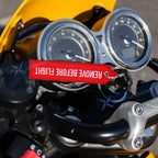 Embroidered Jet Tag Keychain for Backpack Biker Motorcycle Scooter (1pc)