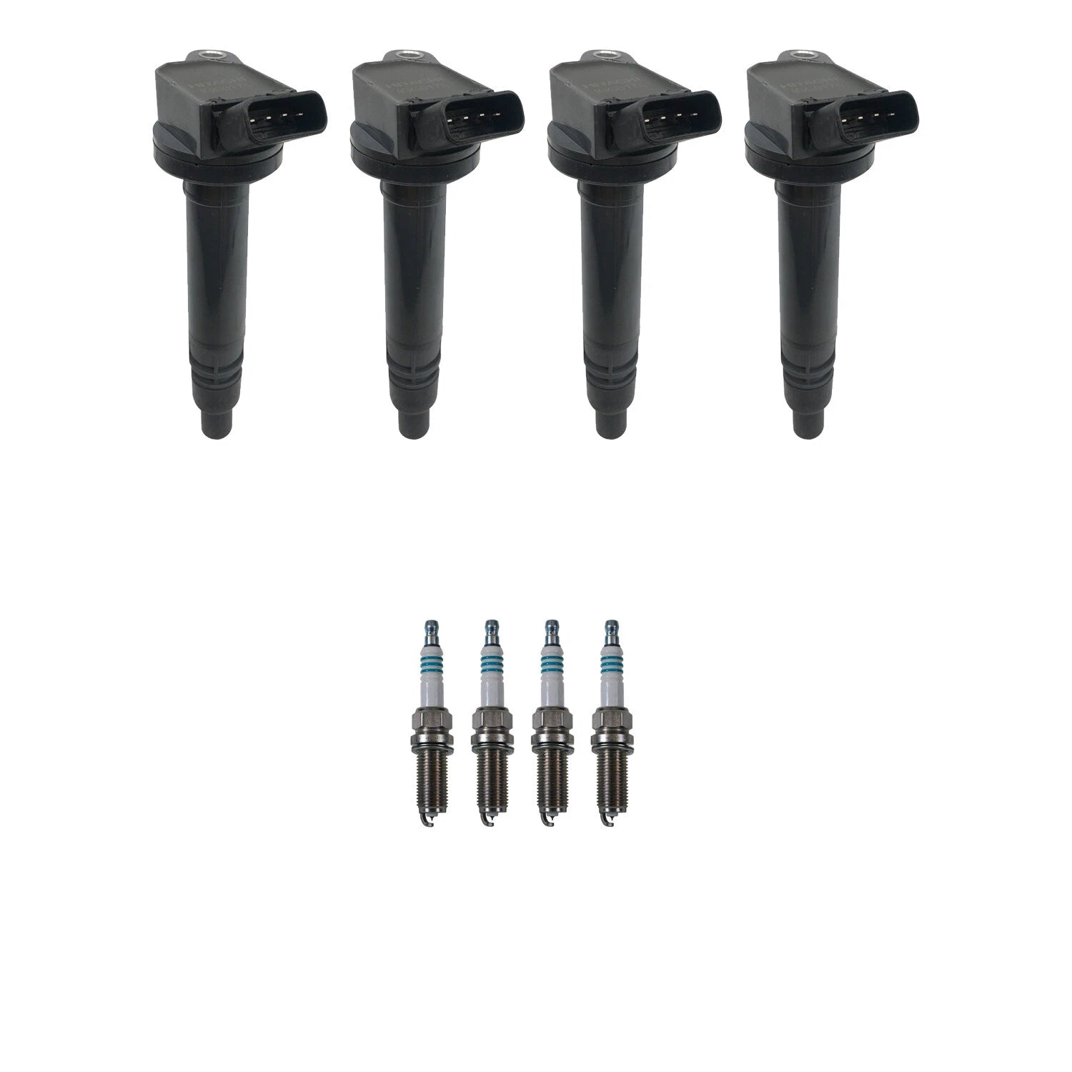 Set of 4 Ignition Coils & Denso Iridium Spark Plugs for Toyota Camry RAV4 (2007–2019)