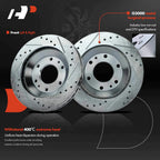 Front Drilled Brake Rotors & Ceramic Pads for GMC Envoy (2002-2009)