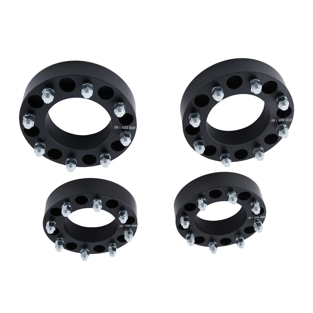 Set of 4 Wheel Spacers 8x180mm for Silverado Sierra HD (2011–2023) M14x1.5