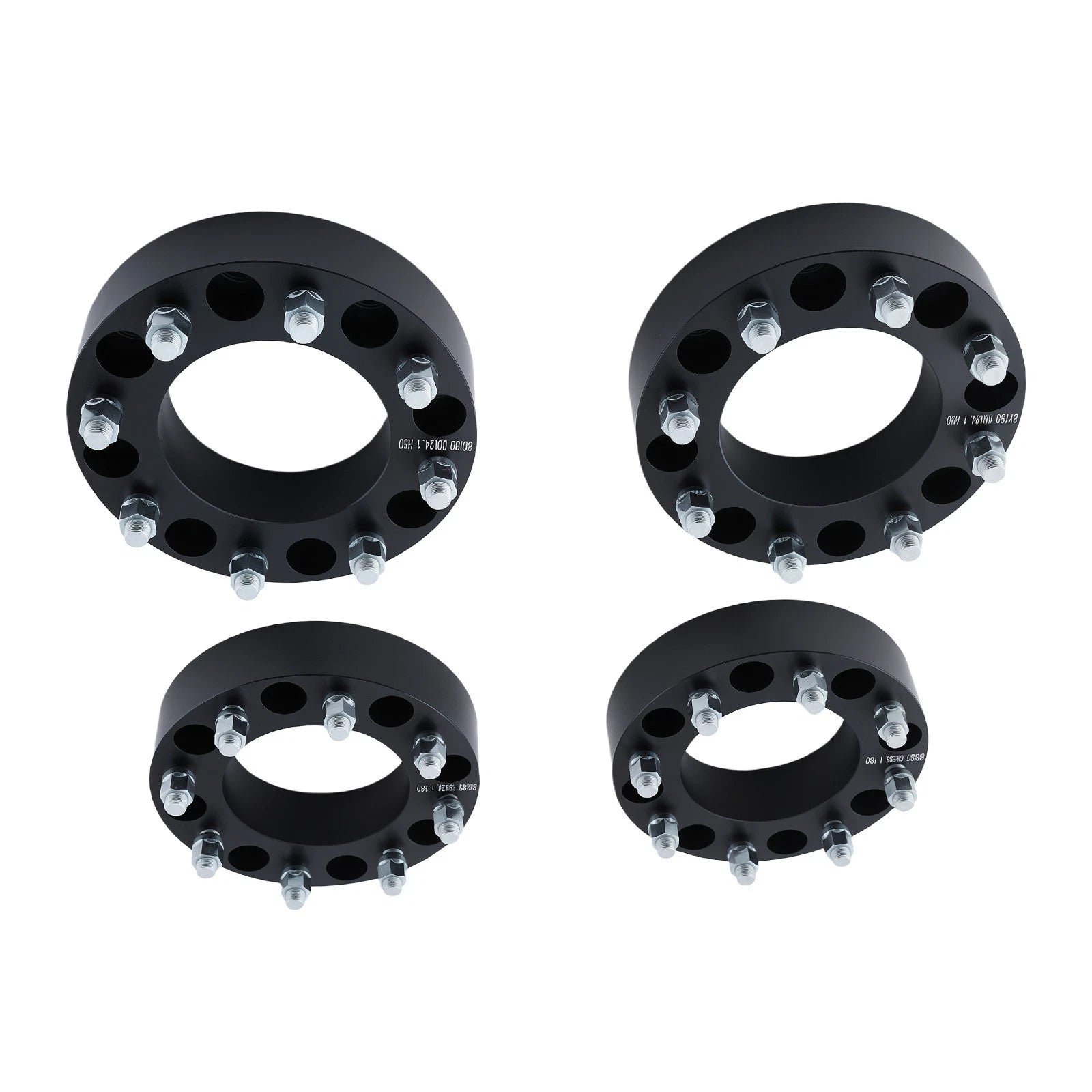 Set of 4 Wheel Spacers 8x180mm for Silverado Sierra HD (2011–2023) M14x1.5
