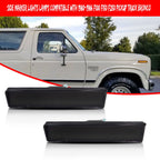 2X Smoke Lens Amber LED Front Side Marker Lights for Ford F150 F250 F350