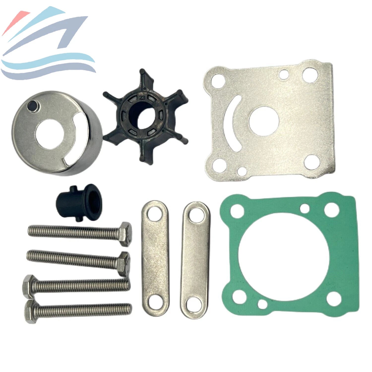 Water Pump Impeller Service Kit for Yamaha 2 Stroke 6-8 HP (EM 6N0 6G1-W0078)
