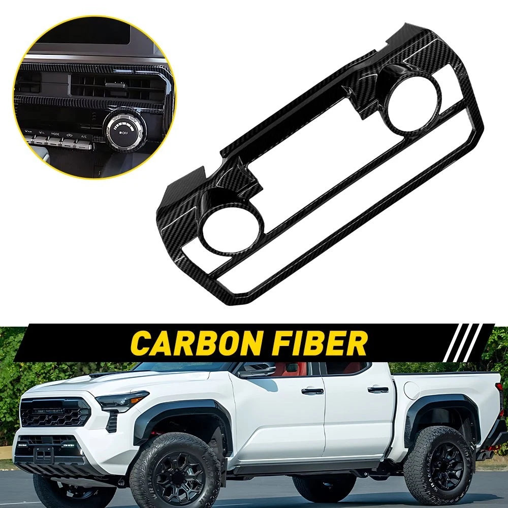 Carbon Fiber Center Air Outlet Vent Cover Trim for Toyota Tacoma (2024–2026)