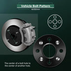 Set of 4 Wheel Spacers 4x100 1" 12x1.5 for Toyota Prius Chevrolet CB