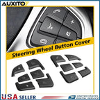 12Pcs Steering Wheel Button Silver Trim for Mercedes Benz C Class