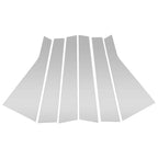 6 x Door Pillar Window Trim for Hyundai Santa Fe ix45 (2019-2021) Silver Tone