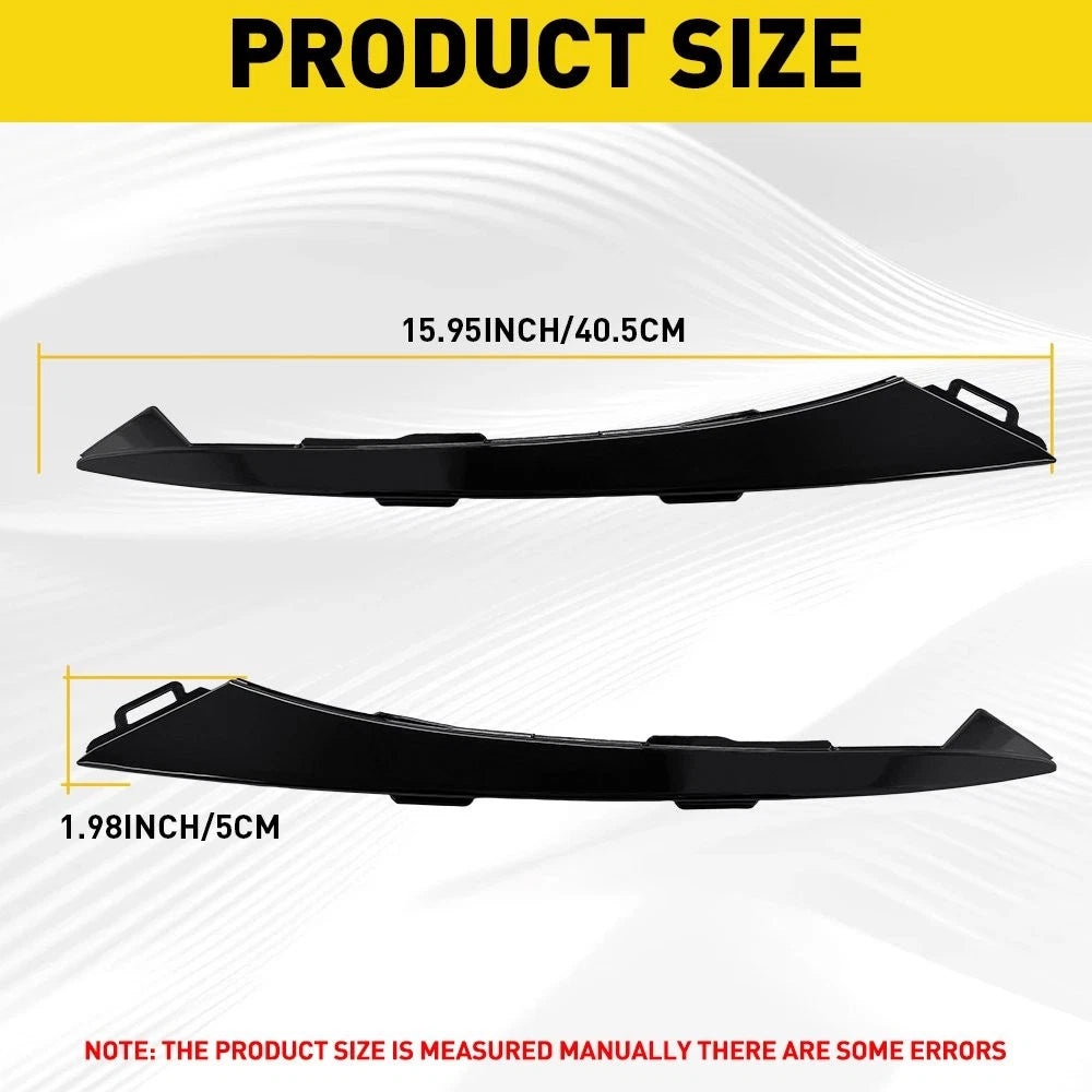 Pair Headlight Grille Lower Molding Trim for Honda Accord (2021-2022)