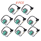 Set of 8 Ignition Coils for Johnson Evinrude 9.9 15 40 Hp (1974–1976) 502880 581407 18-5196
