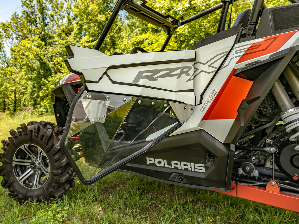 Clear Lower Doors for Polaris RZR XP Turbo S (2018–2023) - Pair