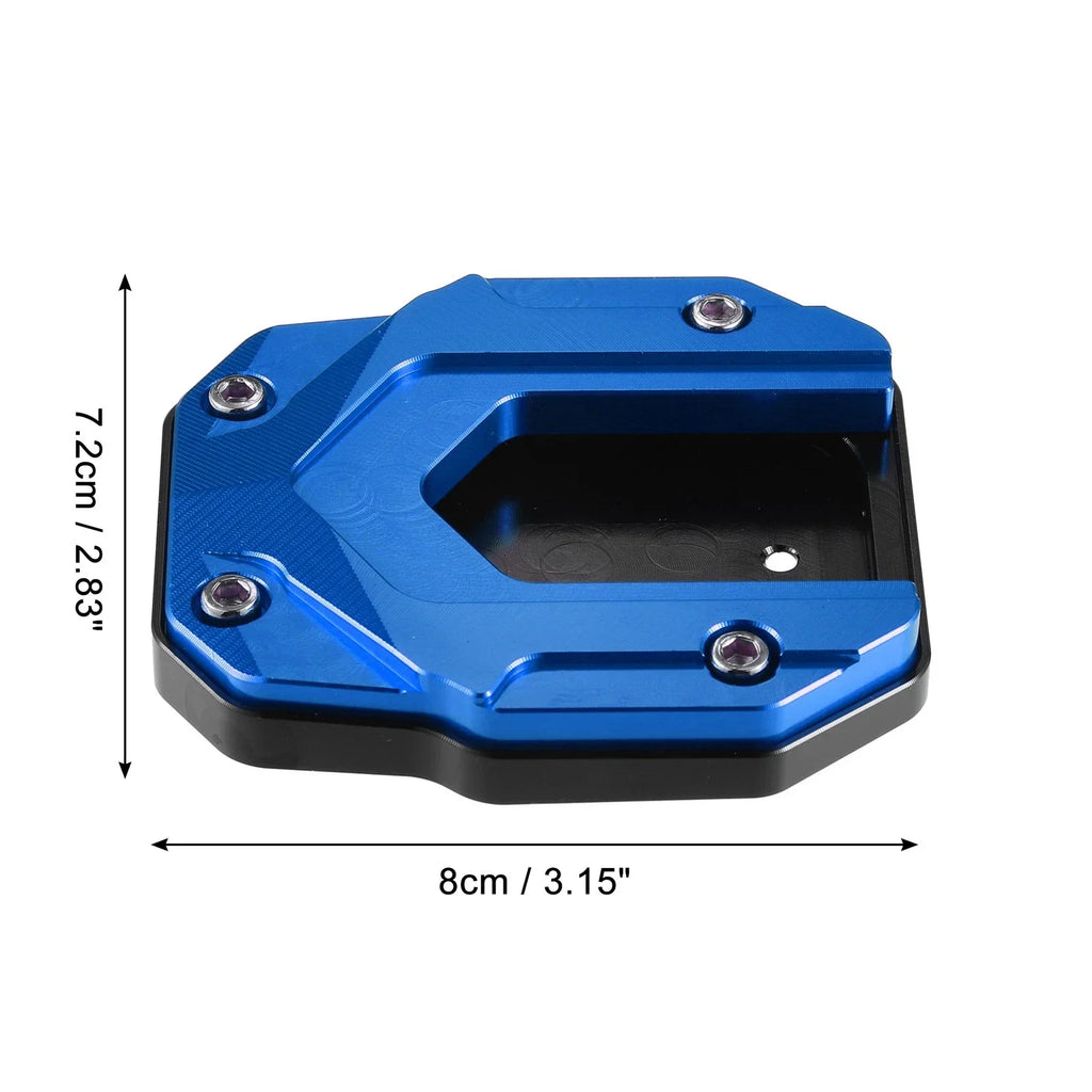 Aluminum Alloy Kickstand Plate Pad for BMW Blue