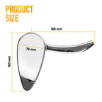 2X Chrome Rear View Side Mirrors with Amber LED Turn Signals (Universal)