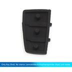Key Fob Shell Case for Audi A4 A6 Q5 Q7 (2000–2023) 3 Button Black