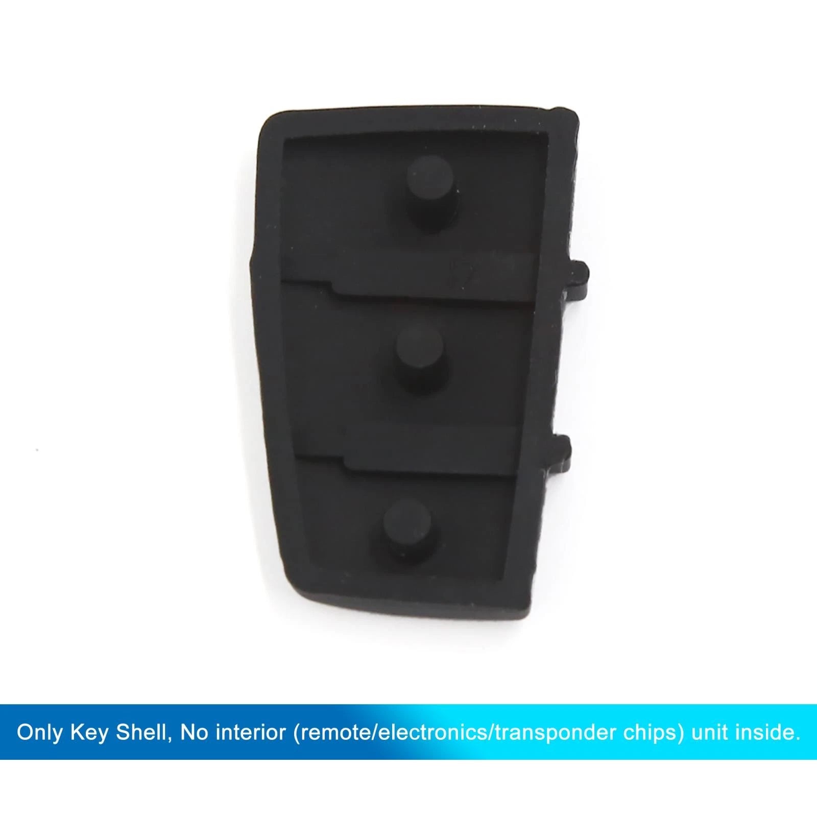 Key Fob Shell Case for Audi A4 A6 Q5 Q7 (2000–2023) 3 Button Black