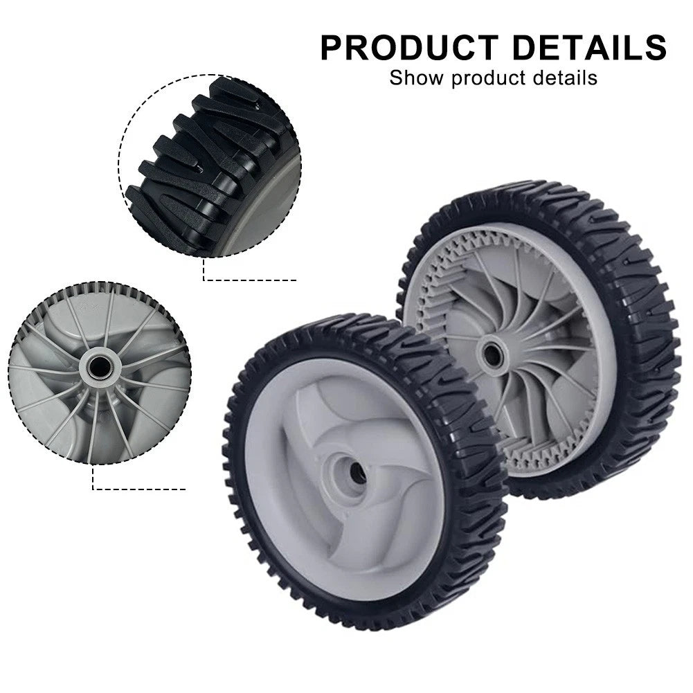 2X 8 Inch Lawn Mower Wheels for Push Mower Front Drive