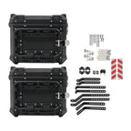 2X Hard Side Saddlebag Box Trunk for Motorbike (36L)