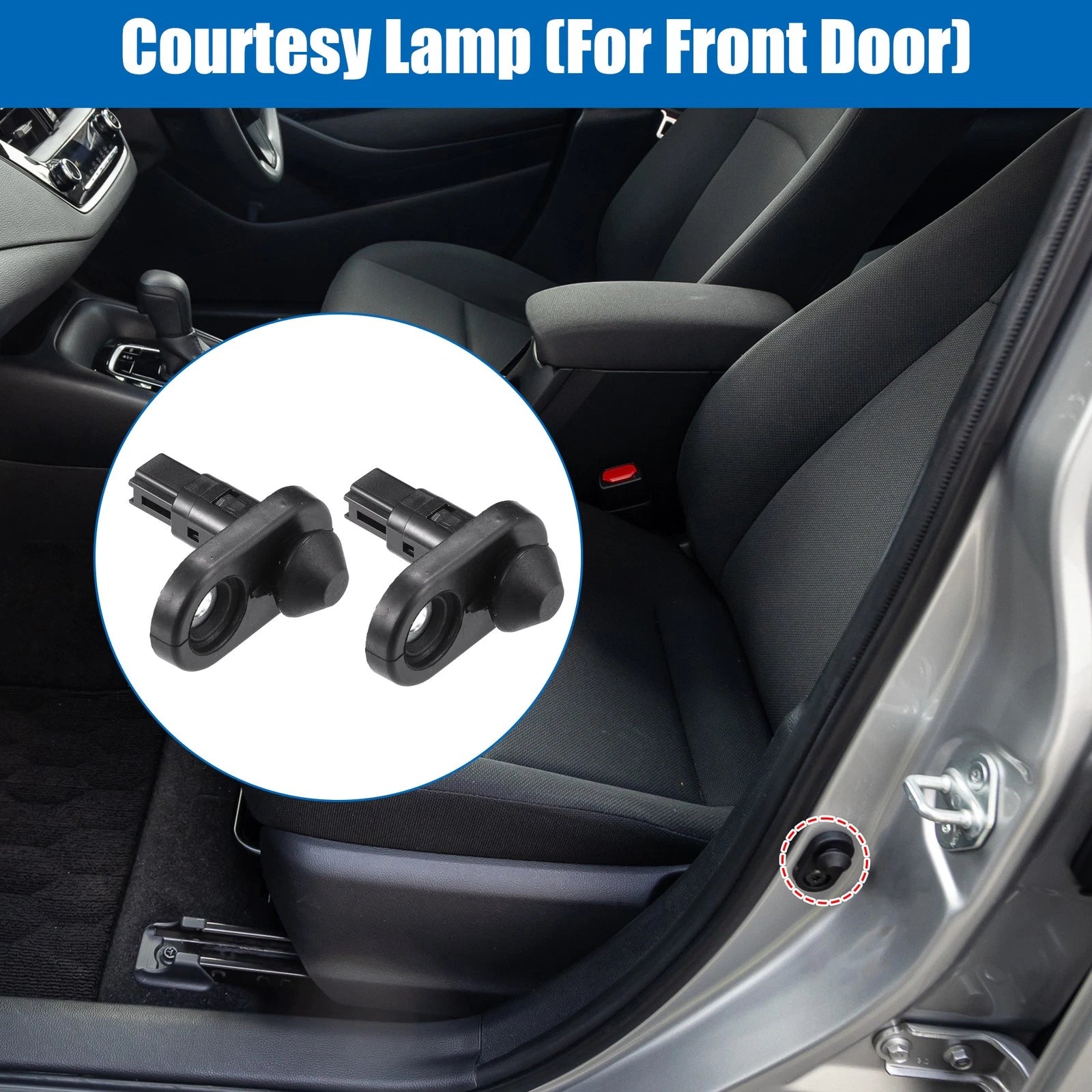 2X Front Door Jamb Light Switches for Toyota (No. 8423152010/8423160070)