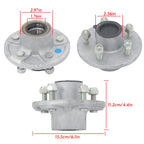 3,500 lbs. Pre-Assembled Spindle Trailer Hub Kit 5 on 4.5" #84