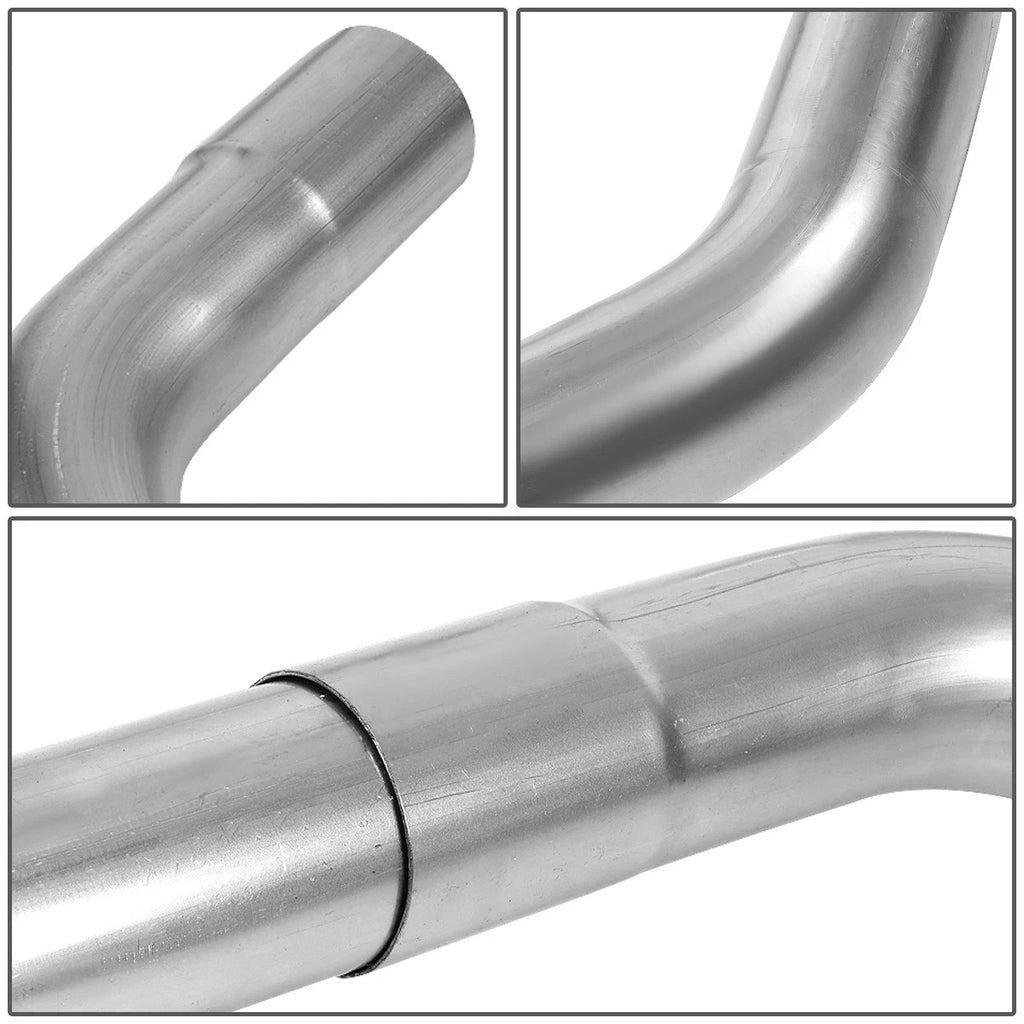 16-Piece 3" OD Steel Exhaust Pipe Straight & Bends Kit Universal