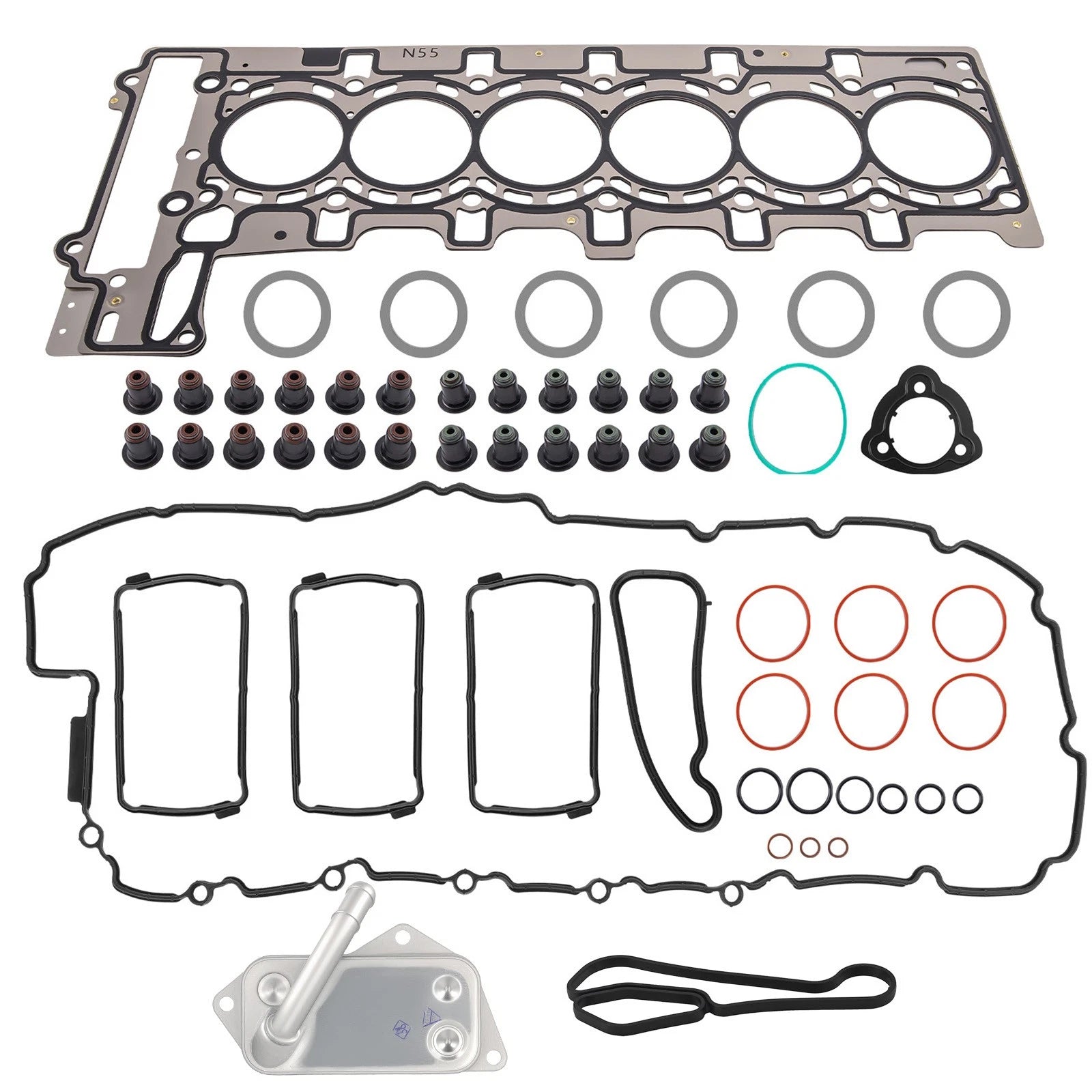 Engine Gasket Set with Oil Cooler for BMW F10 535i 3.0 Turbo (2010–2016)