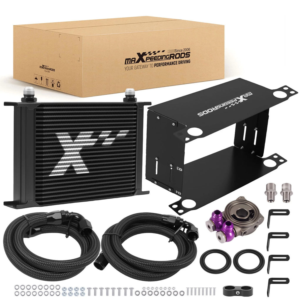 25 Row Oil Cooler 10AN Aluminum for Universal Applications