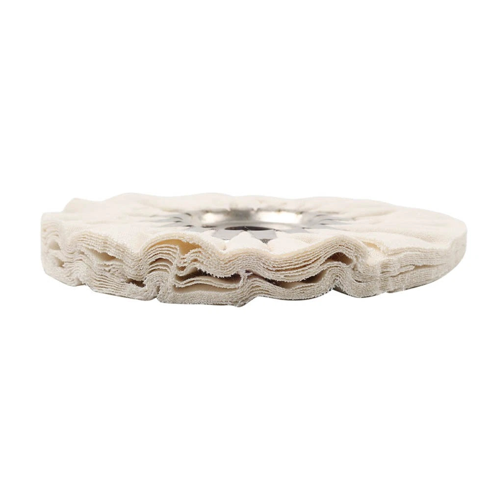 5 Inch Cotton Airway Buffing Polishing Wheel for Rotary Tool (16mm Bore)