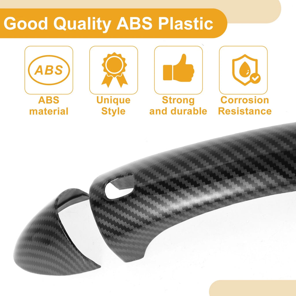 Door Handle Cover Trim for Chevrolet Cruze (Carbon Fiber, Black)
