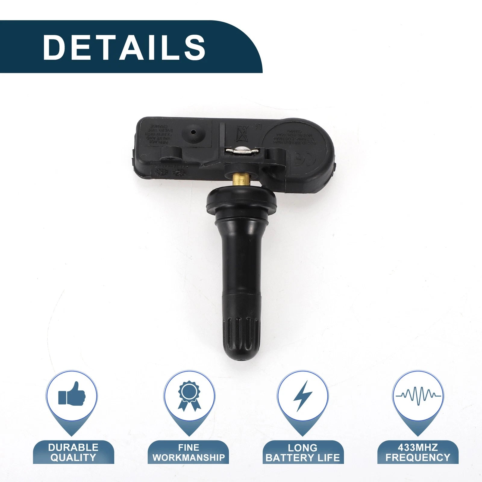 Tire Pressure Sensor for Kia K900 (2015–2017) TPMS No. 529333T000 433MHz