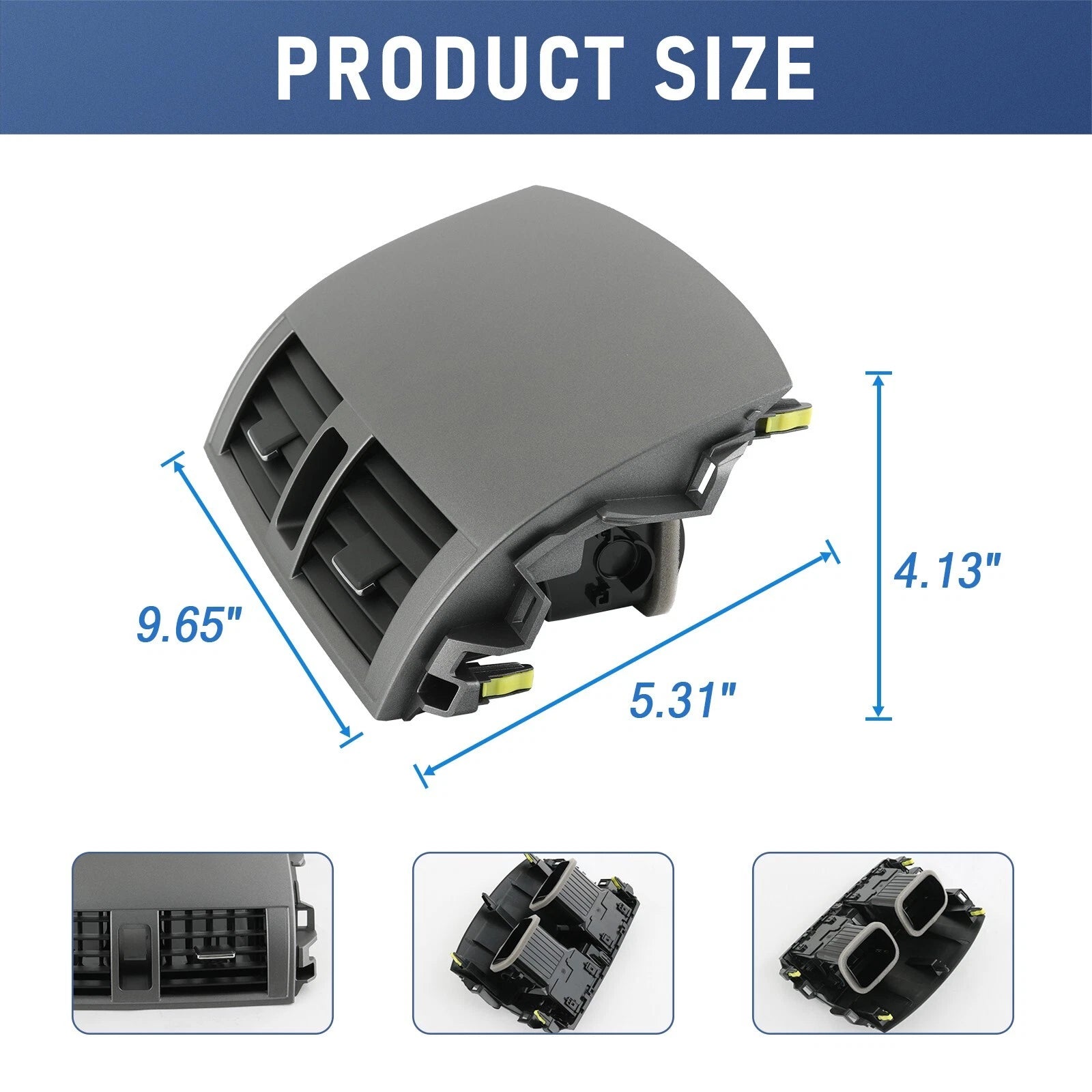 Center Dash A/C Outlet Air Vent Panel for Toyota Corolla (2008–2013)