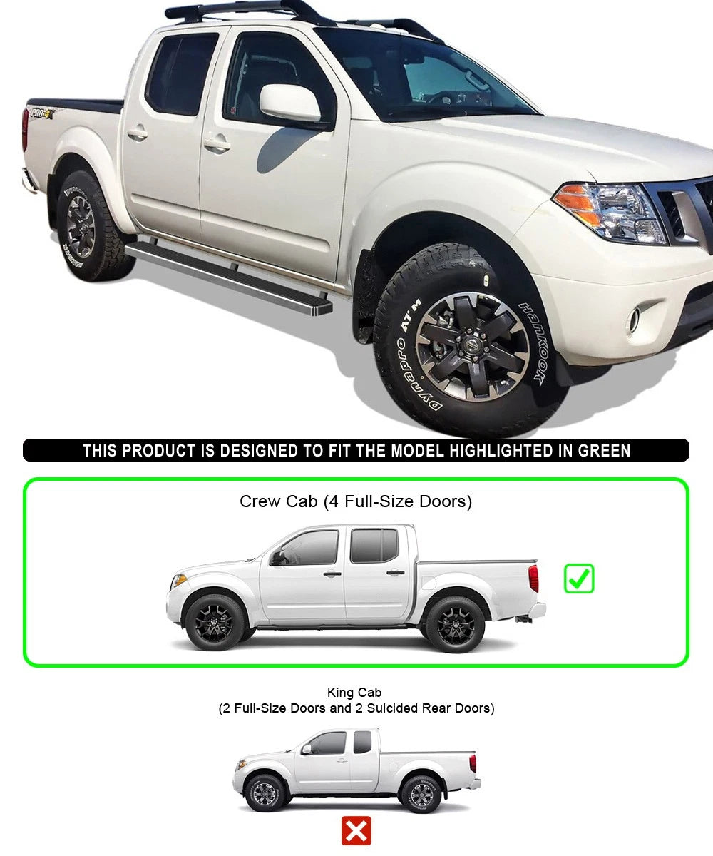 5-Inch Running Boards for Nissan Frontier Crew Cab (2005-2026)