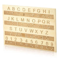 Natural Wood Tactile Alphabet Board for Blind Education (2023)
